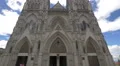 The main entrance to the Basilica of the National Vow in Ecuador 4k or 4k+ Resolution