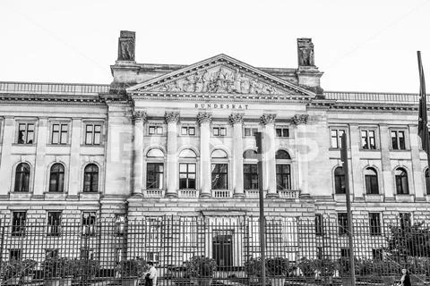 Main Entrance of Federal Ministry of Finance in Berlin - BERLIN / GERMANY - S Stock Photos