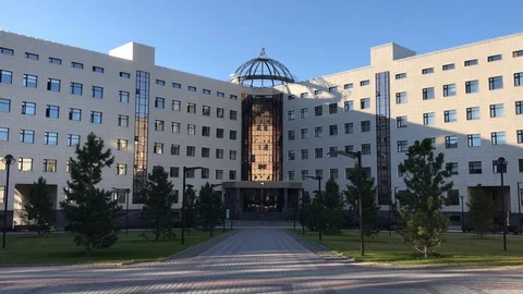 The main entrance to the university. Study Stock Footage 95977690