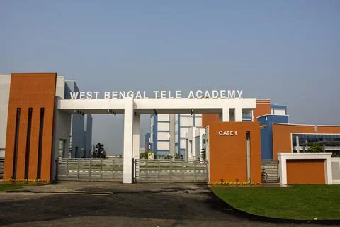 Main entry gate of Bengal Tele Academy. Stock Photos