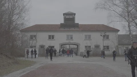 Main Entryway Dachau 4k Stock Footage 124573687