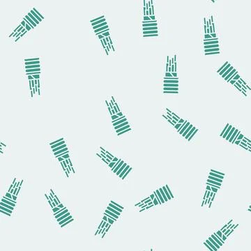 Main feeder wire cable glyph seamless pattern Stock Illustration