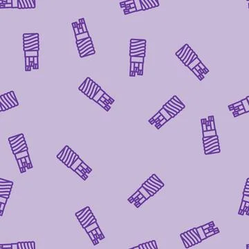 Main feeder wire cable line vector seamless pattern Stock Illustration