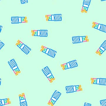 Main feeder wire cable vector seamless pattern Stock Illustration