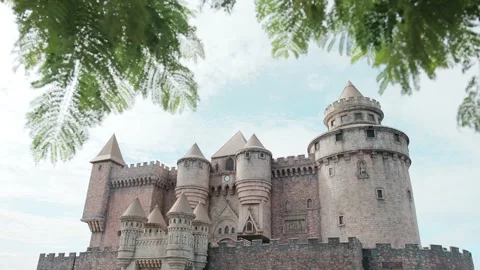 Main Gate of an Ancient Vietnamese Castle Stock Footage 320062194