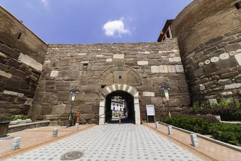 Main gate of Ankara Castle Stock Photos