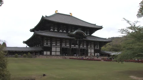 The main gate intoTōdai-ji Temple Stock Footage 39458982