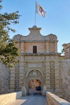 Main Gate - Mdina Stock Photos