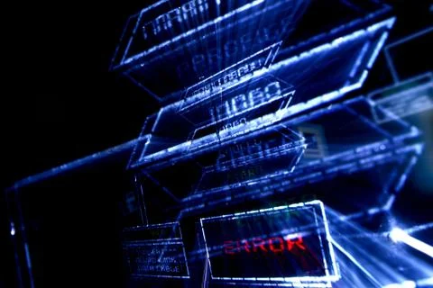 Main menu error Foto stock