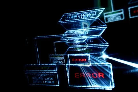 Main menu error Foto stock