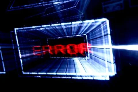 Main menu error Foto stock