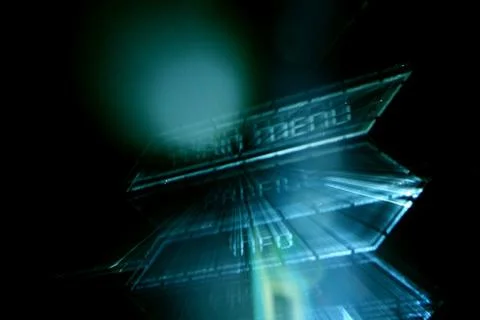 Main menu error Stockfoto's