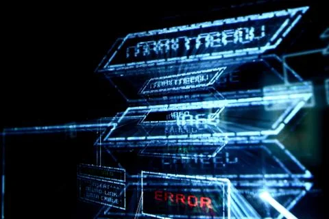 Main menu error Foto stock