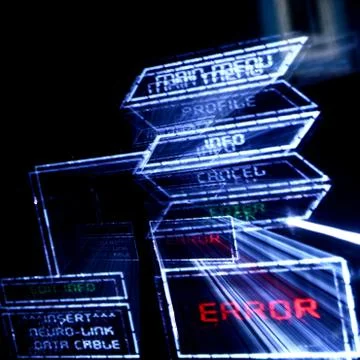 Main menu error Foto stock