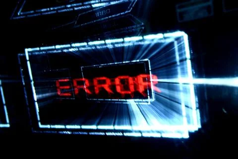 Main menu error Foto stock