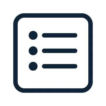 Main menu symbol. UI web icon. List or catalog icon. 库存插图