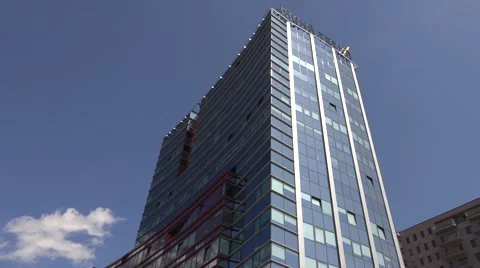 Main office building of buisness complex New Teika, Latvia, Riga Vídeo Stock 64716639