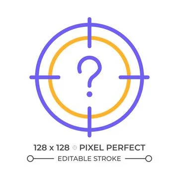 Main question two color line icon イラスト素材