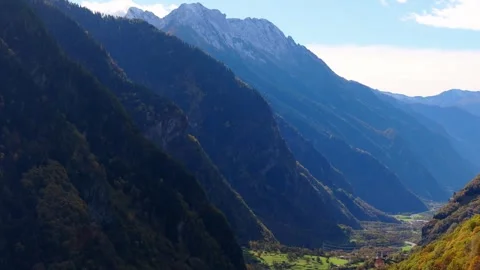 The main ridge of the Alps in graubuenden 4k 25fps video 스톡 동영상 319993353