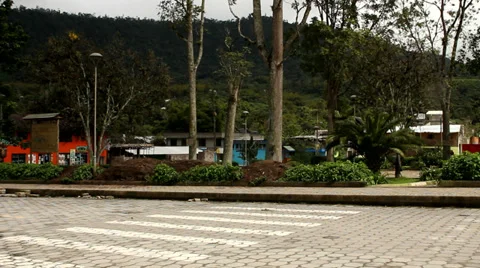 Main road of Mindo Stock Footage 32967323