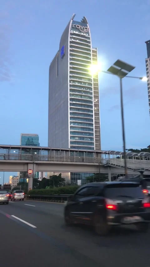 Main Road Traffic Stock Footage 235138361