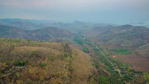 The main road in the valley Stock Photos