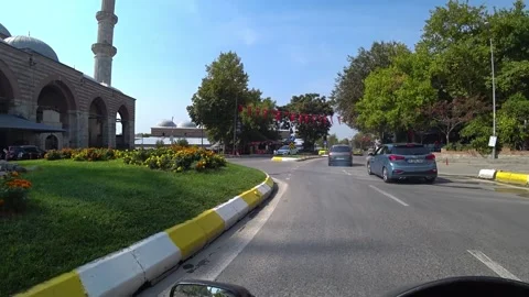 Main roundabout in Edirne Turkey Stock Footage 201145182