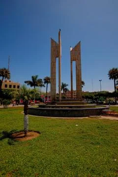 Main Square Chimbote Peru Stock Photos