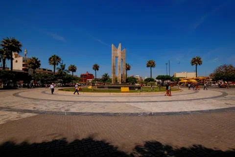 Main Square Chimbote Peru Stock Photos