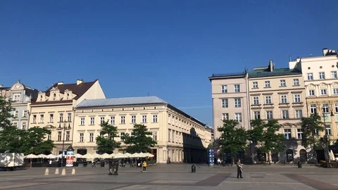 Main square in Cracow, Poland. 動画素材 109179259