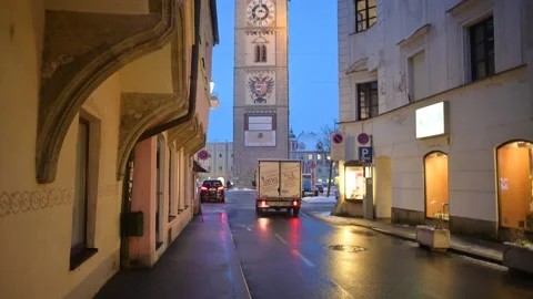 Main square of enns, austria Stock Footage 147317113
