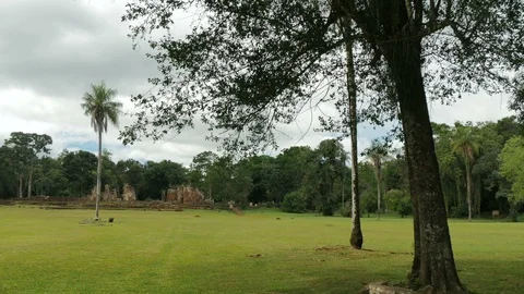 Main square of the Jesuit reduction of our lady of Santa Ana, Argentina. Stock Footage 87723806