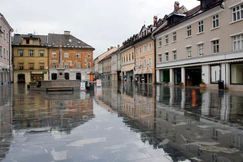 Main Square in Kranj Stock Photos