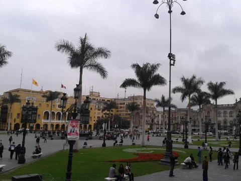 Main square of Lima, Peru Stock Photos