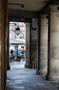 Main square of Madrid Stock Photos