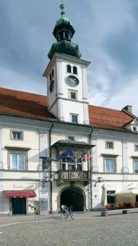 Main Square of Maribor Stock Photos