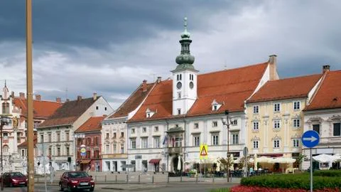 Main Square of Maribor Stock Photos