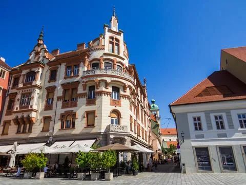 Main Square, Maribor Stock Photos
