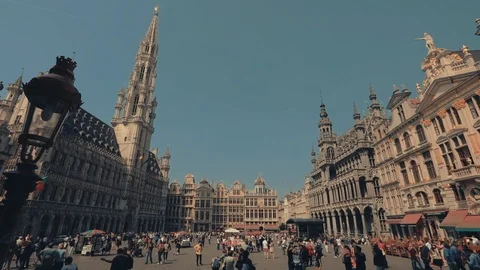 Main Square or Grand Place or Grote Mark are landmark of Brussels and Belgium 動画素材 99982172