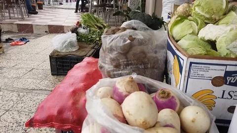 Main square shop and cafeteria Stock Footage 105019058