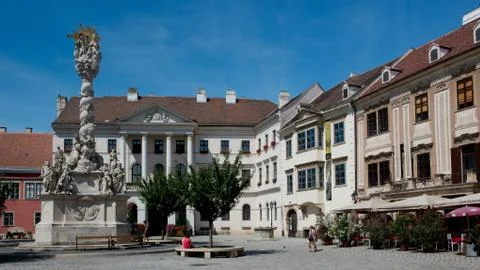 Main square in Sopron Stock Photos