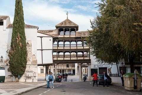 Main Square of Tembleque in Toledo Stock Photos