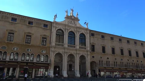The main square of the Vicenza, Italy Stock Footage 67612242