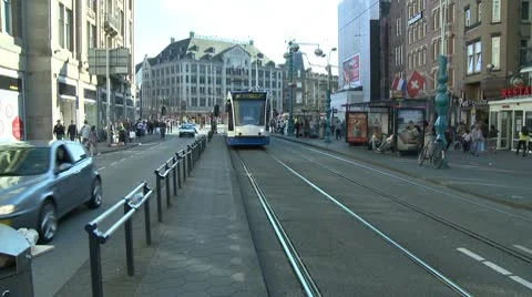 Main Street, Amsterdam Stock Footage 10797114