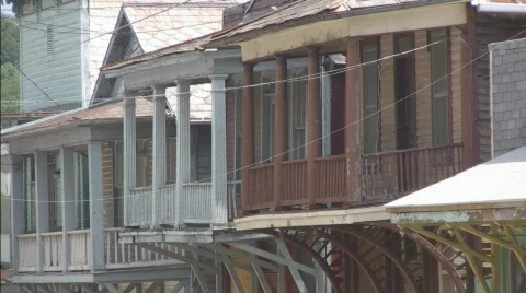 Main Street on Old Mining town in Shawnee, Ohio Video stock 760512