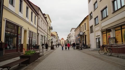 Main street in the old town Stock Footage 334223430
