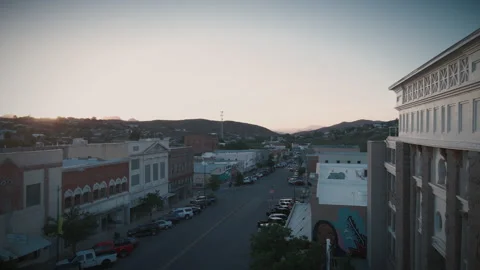 Main Street in small town, Globe, AZ Stock Footage 201762769