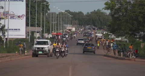 Main street of Tamale Stock Footage 68913491
