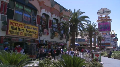 Main strip in Las Vegas Stock Footage 373694