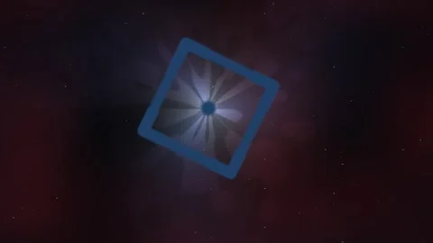 Main subject Abstract Shape Rotating in Dimmed Space Stock Footage 328299071